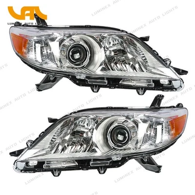 Headlights For Toyota Sienna L/LE/XLE/Base 2011-2020 Halogen Set of 2 LH+RH Side Foto 1 de 4