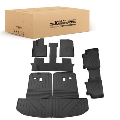 Alfombrillas forro para Kia Sorento 6 y 7 asientos 2021-2025 negro TPE impermeable Foto 1 de 4