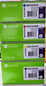 4 Stück Original Lexmark Toner Set 84C5HCE - 84C5HME - 84C5HYE - 84C5HKE - Bild 1 von 2