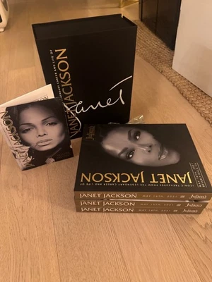 Janet Jackson 2021 Julien’s Auctions Hardcover Catalogue Set, Invite & Video Box - Image 1 of 4