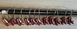 Wizard Of Oz Ruby Red Slippers Shower Curtain Hangers Wicked! Dorothy Witch 1999 - Picture 1 of 9