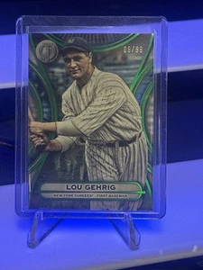 Topps Tribute #54 Lou Gehrig 2025 verde #/99 - Imagen 1 de 2