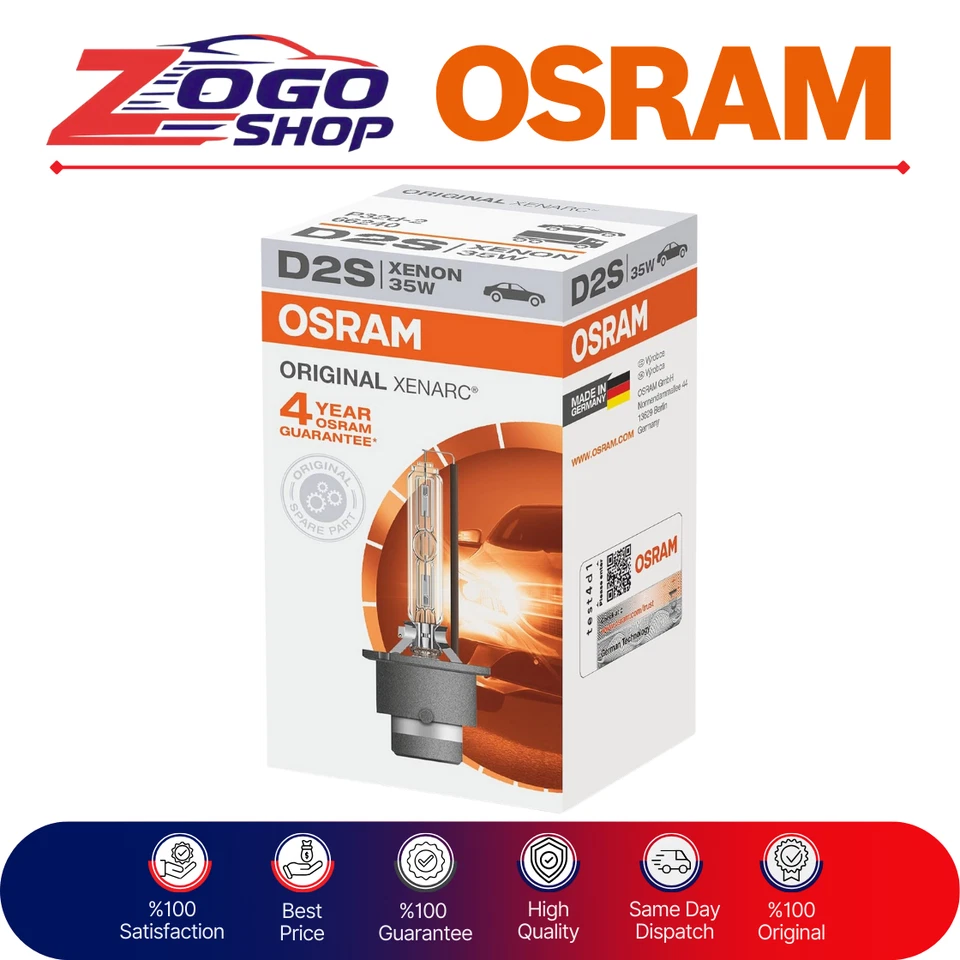 OSRAM XENARC ORIGINAL D2S HID Xenon 66240 ( x2 ) Foto 1 de 4