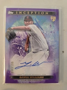 Gavin Williams Rookie Auto Viola 94/199 2024 Topps Inception Baseball - Foto 1 di 1