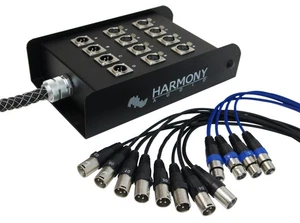 Harmony Audio HA-SB1225 XLR Snake Cable 12 Channel - 25 Feet (8 Send, 4 Returns) - Picture 1 of 10