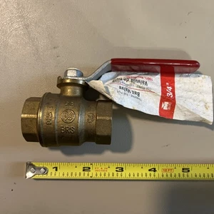 Mueller B&K Ball 3/4" Bronze Shut Off Valve 600 WOG 150 WSP Italy - Picture 1 of 6