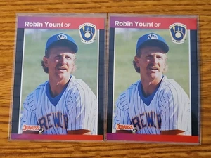Lotto carte Donruss Robin Yount 1989 (2) Milwaukee Brewers - Foto 1 di 2