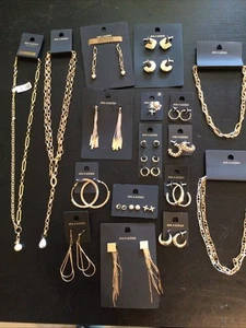 20 Nuevas Piezas Joyería Pendientes Collar Perforado SAKS Salida Quinto - Imagen 1 de 9