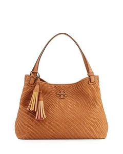 EUC Tory Burch THEA WOVEN HOBO Basket Weave Leather Bag Classic Tan Purse - $ 598 - Bild 1 von 19