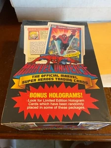 FACTORY SEALED 1990 MARVEL UNIVERSE SERIES 1 COMICS IMPEL TRADING CARDS BOX - Picture 1 of 4