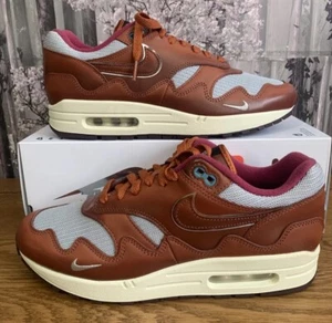 Nike Air Max 1 Patta Para hombres Reino Unido 6 EUR 40 US 7 Rusa Oscura DO9549-200 - Imagen 1 de 8