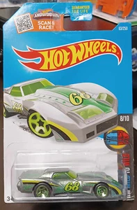 Hot Wheels 2016 Walmart ZAMAC HW Mild To Wild #63 '76 Greenwood Corvette - Picture 1 of 1