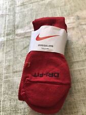 Nike Irregular High Red Socks 2 Pack Size M