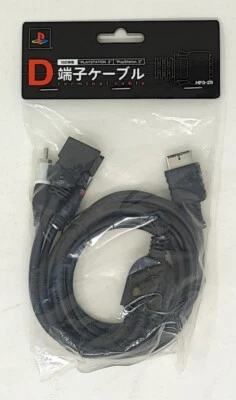 HORI D Terminal AV Cable HP3-29 for SONY PLAYSTATON2 PLAYSTATION3 PS2 PS3 - Image 1 of 3