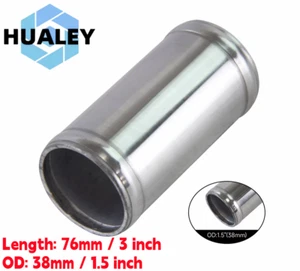 38mm 1.5" Inch Aluminum Hose Adapter Tube Joiner Pipe Coupler Connector L=76mm - Picture 1 of 10