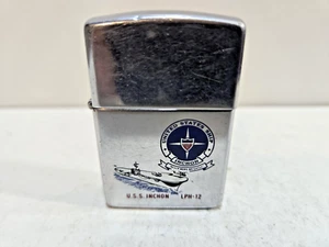 Encendedor Zippo USS Inchon LPH-12 7419/33 de colección funcionando - Imagen 1 de 8