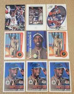 Richard Hamilton 9 CARD RC LOT TOPPS/NBA HOOPS/FLEER/PRESS PASS/UPPER DECK 🏀 - Picture 1 of 2