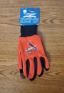Men's St. Louis Cardinal Baseball Technology Gloves by American - Size S/M - Picture 1 of 4
