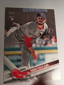 2017 Topps Update Jumbo 5x7 Ben Taylor Red Sox RC US295 #'d 01/49