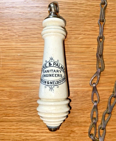ANTIQUE VICTORIAN  HIGH LEVEL CISTERN PULL HANDLE PRYKE AND PALMER Cover