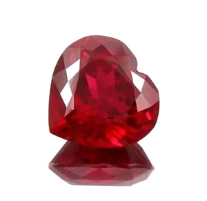 Natürlicher Mosambik zertifiziert 10,00 ct roter Rubin Herzschliff Posten lose Edelsteine - Bild 1 von 5