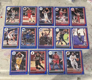 (14) BLUE SP PARALLEL 🔥 De’Aaron Fox Siakam Harris 🔥 2021-22 PANINI NBA HOOPS - Picture 1 of 12