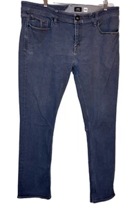 Volcom Jeans Men's Size 38 Gray Vorta Slim Straight Fit Stretch Denim Skater Y2K - Picture 1 of 16