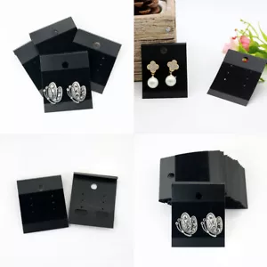 US 200 Stck. Ohrring Halter Karten Display Samt für Schmuck Ohrstecker 2 x 2" - Bild 1 von 19