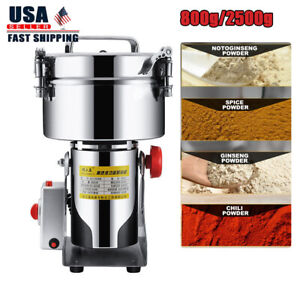 800/2500g Electric Grain Grinder Cereal Wheat Powder Grinding Flour Mill Machine