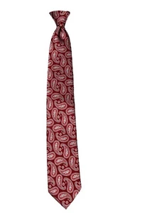 Men's Paisley Clip On Pre-made Necktie Business Weddings Formals Party - NWT - Picture 1 of 3