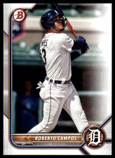 2022 Bowman Draft Roberto Campos - BD-39 - Tigers Baseball Card