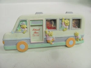 Vintage 3D School Bus Childs Picture Frame - Picture 1 of 7