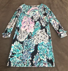 Lilly Pulitzer Girl size L (8- 10) Long Sleve Shirt Dress - Picture 1 of 8