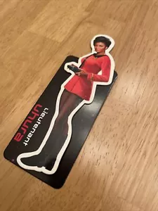 Star Trek Magnetic Bookmark Uhura Original Series STOS Nichelle Nichols OOP - Foto 1 di 17