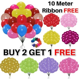 BALLONS Latex Helium 10-100 BALLONS Geburtstag Qualität Hochzeit Party Dekor BALLONS - Bild 1 von 26