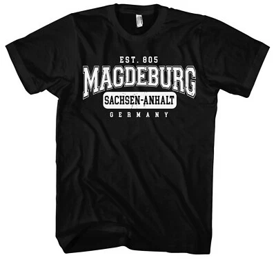 College City Magdeburg T-Shirt | Magdeburg Shirt Ultras Skyline Stadt Fanartikel - Bild 1 von 4