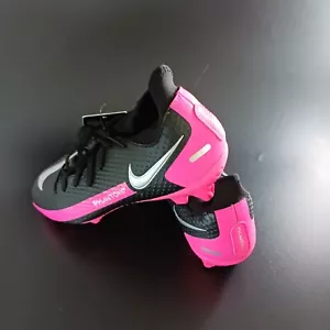Nike Phantom GT ACADEMY STOLLEN (CW6667-006) SCHWARZ-SILBER-PINK GRÖSSE 5,5 VB6 - Bild 1 von 8