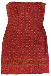 Vestido para mujer Ralph Lauren talla 6 sin tirantes ceñido al cuerpo rojo floral hasta la rodilla - Imagen 1 de 12