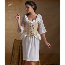 Simplicity 8162 Women Sz 6-22 Historic Corset Undergarment Nightgown Bum Pattern