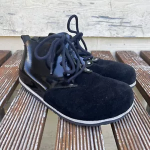 Birkenstock Dundee Boston Boot Super Rare Vtg Discontinued Black Suede EU37 240 - Picture 1 of 9
