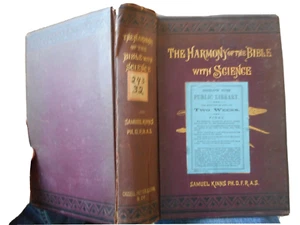 The Harmony of the Bible With Science Moses and Geology  Samuel Kinns 1882 - Bild 1 von 4