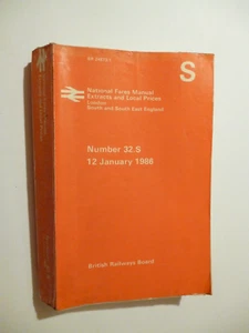National Fares Manual Extracts And Local Prices London 12 January 1986 - Picture 1 of 24