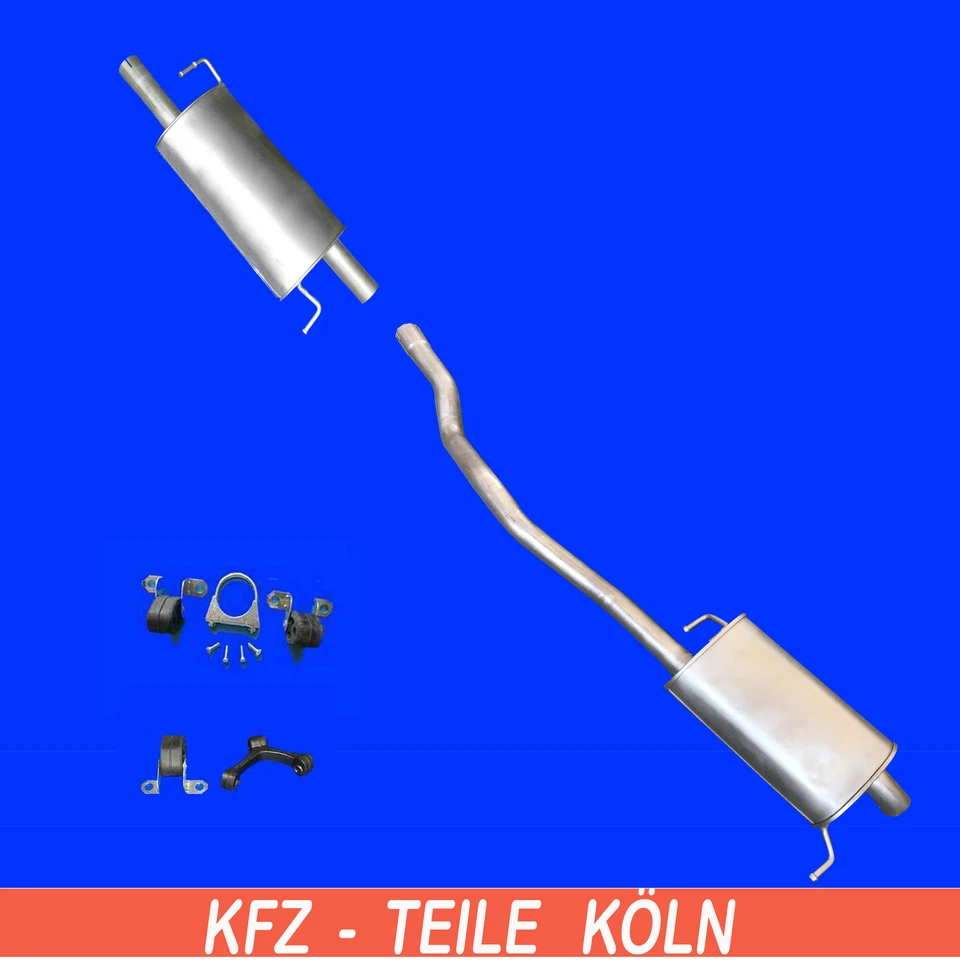 VW Transporter T5 2.0 Moyen + Silencieux (Court) Système D'Échappement + Kit - Photo 1/1