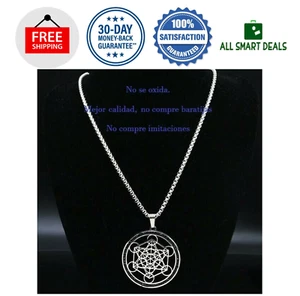 Halsband Sagrado Cubo De Metraton Geometria Sagrada Tetraedro Flor De La Vida - Bild 1 von 12