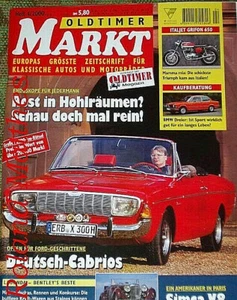 OLDTIMER MARKT 4-00+FORD DEUTSCH CABRIOS+BMW E21+ITALJET GRIFON+DUCATI+LAGONDA - Bild 1 von 1