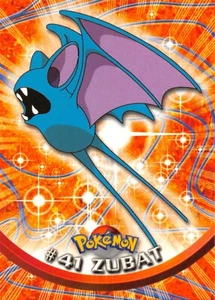 Tarjeta Pokémon ZUBAT #41 - AZUL Logo - NO HOLO - SERIE 1 - TOPPS - CASI NUEVA/LP - Imagen 1 de 2