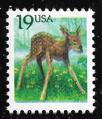 * US #2479  .19c  FAWN  GREAT  MULTIPLE  COLOR  SHIFT  - EXTRA  FINE  NH  NICE * - Image 1 of 2