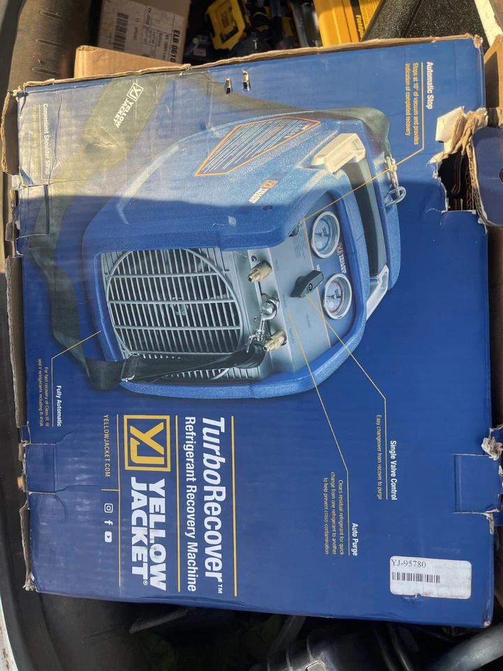 Máquina de recuperación de refrigerante Yellow Jacket 95780 TurboRecover sistema A2L Foto 1 de 1