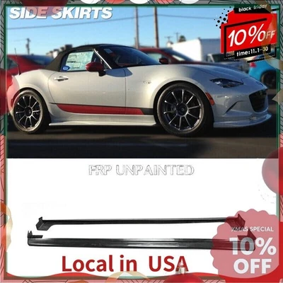 适用于马自达 MX5 ND5RC Miata Roadster Odulaa FRP 未上色 2 件侧踏板裙  — 第 1/4 张图片