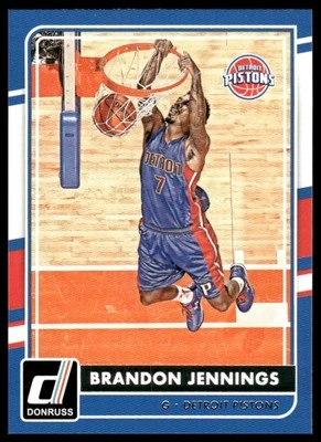 2015-16 Donruss #26 Brandon Jennings - Imagem 1 de 2